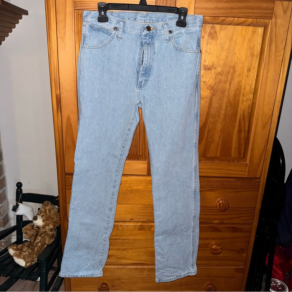 Wrangler Men's Light Blue Straight Jeans